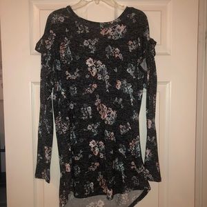 Floral long sleeve top